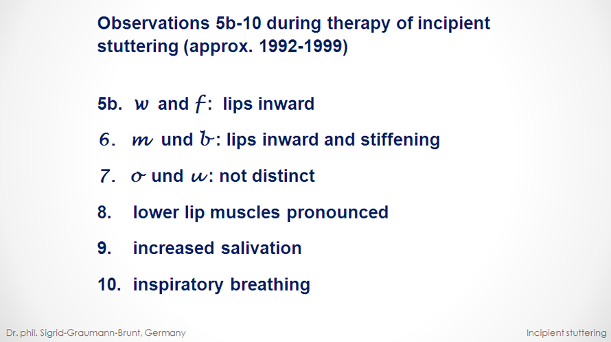 incipient stuttering - transparency 10