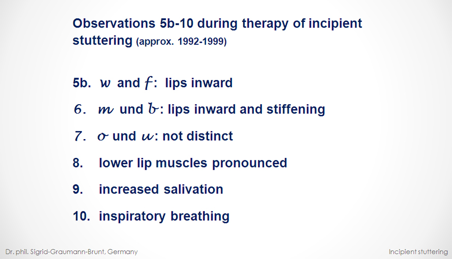 incipient stuttering - transparency 5